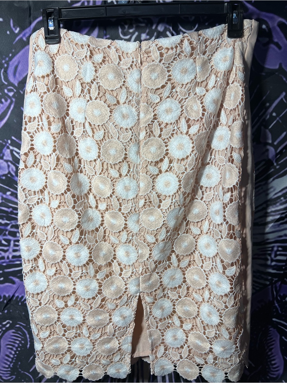 NWT 129$ Msrp Calvin Klein Cream Lace Pencil Skirt - Picture 5 of 5